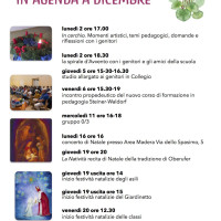 In agenda a dicembre